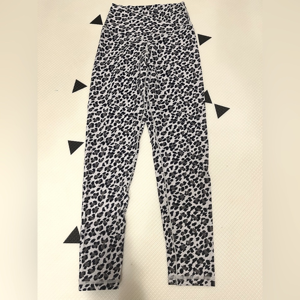 Aerie Crossover Waistband Leggings Leopard Print
